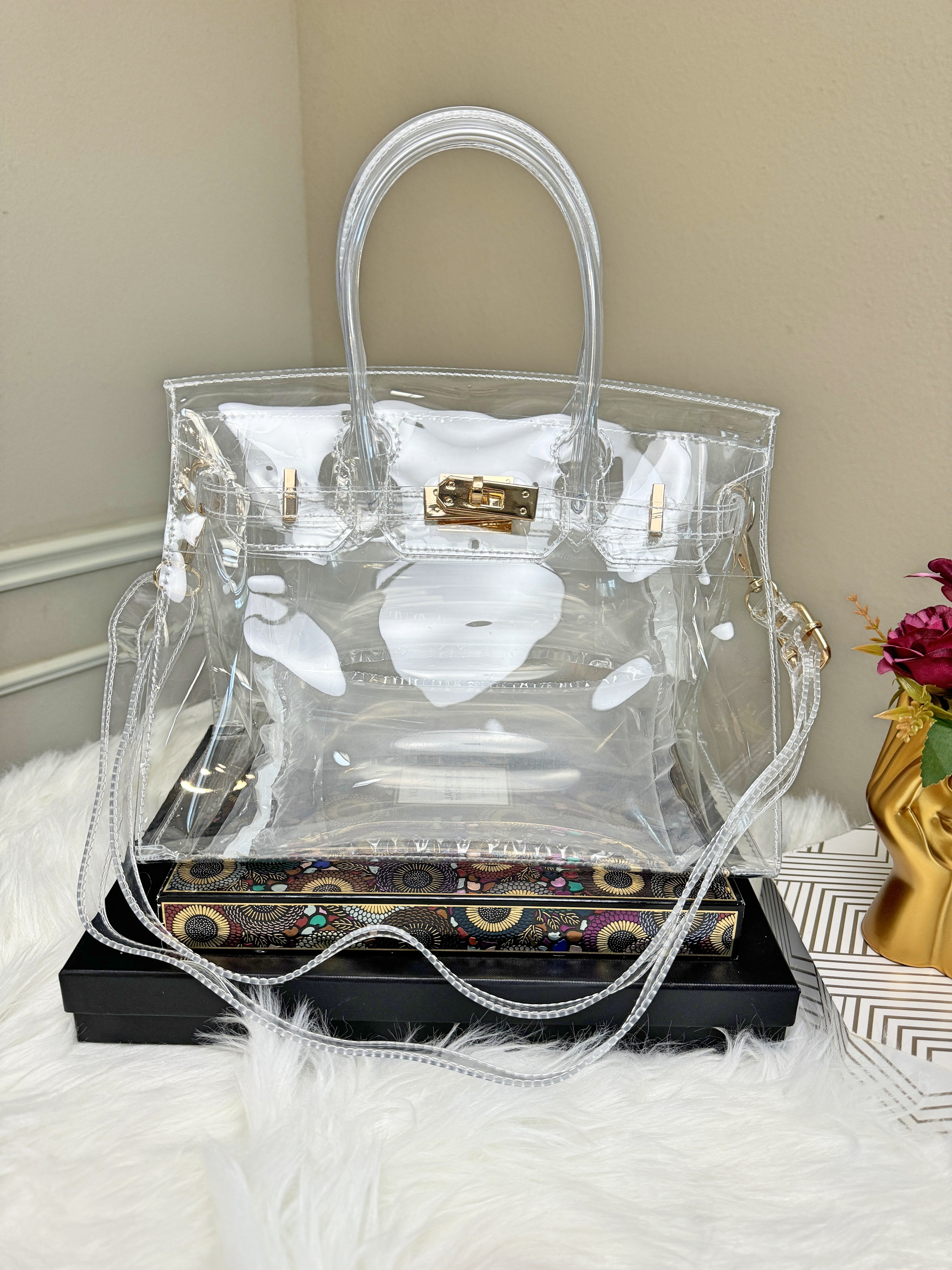Clear Stadium Concert Bag | Clear Handbag | Stadium Approved | Top